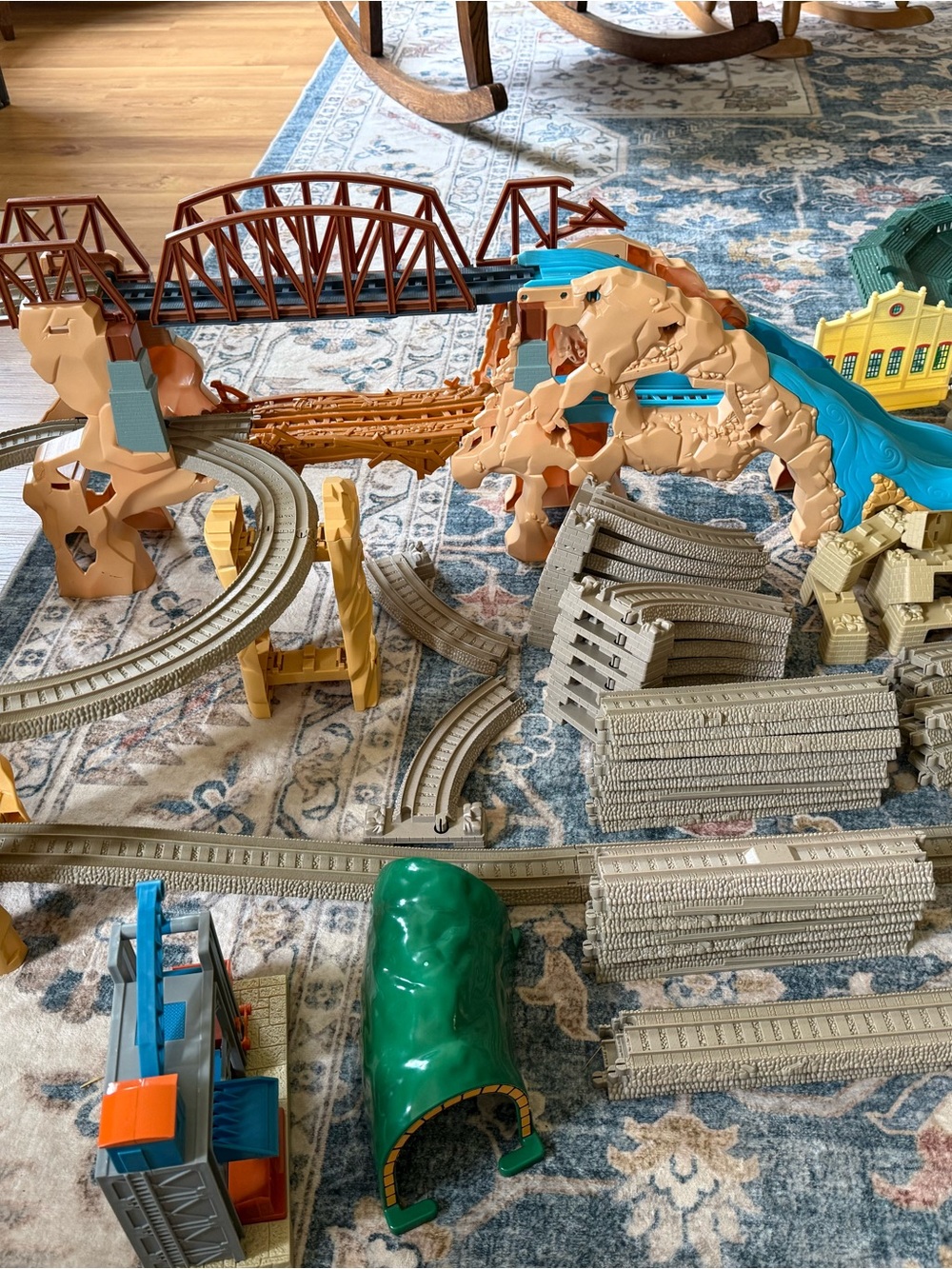 Thomas the Train Playset Action Canyon with lots of extra track
